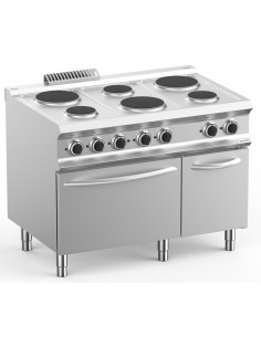Cucina professionale elettrica con 6 piastre tonde -... 2
