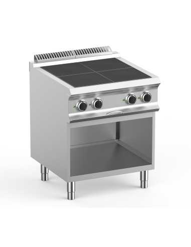 Cocina eléctrica profesional con 4 placas...