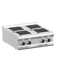 Cucina professionale elettrica con 4 piastre quadre -...