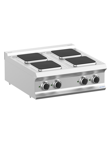 Professional electric stove with 4 square...