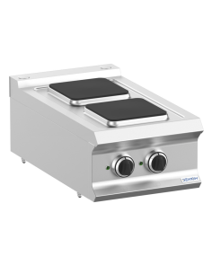 Professional electric stove with 2 square plates - Power... 2