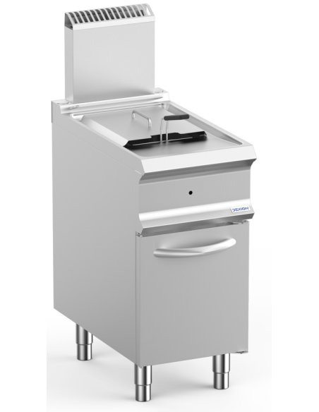 Friggitrice professionale a gas con 1 vasca litri 14 - Riscaldamento diretto - cm 40 x 73 x 118 h