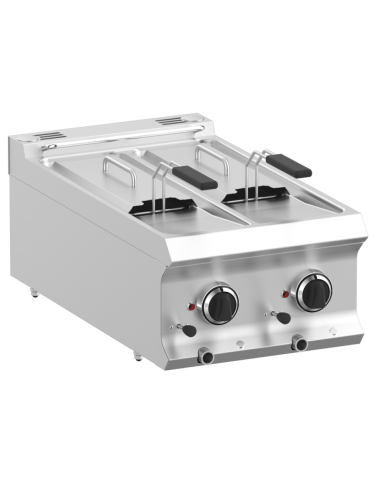 Professional electric deep fryer with 2 tanks 6...