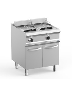 Professional electric fryer with 2 tanks 12+12 liters -...