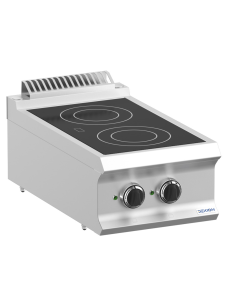 Cucina elettrica - N. 2 zone  - cm 40 x 73 x 25 h