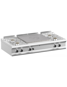 Gas cooker - All plate + 4 fires - cm 150 x 73 x 25 h