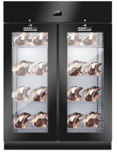 Meat display case with double glass door - cm 150 x 85 x 208 h 2