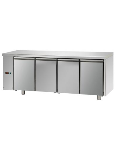 Refrigerated table without left-side unit, with...