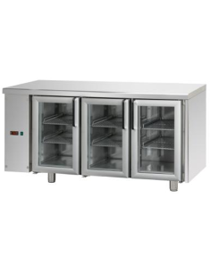 Refrigerated table - Without left group - N.3 glass...