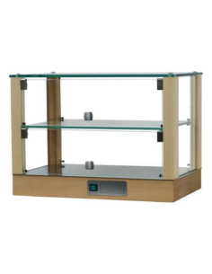 Hot showcase with 2 shelves - cm 73.5 x 33.5 x 41 h 2