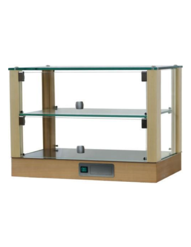 Hot showcase with 2 shelves - cm 73.5 x 33.5 x...