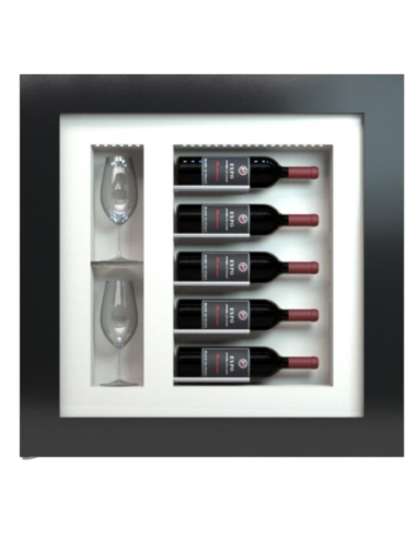 Quadro per vino - N.5 bottiglie - cm 78 x 78 x...
