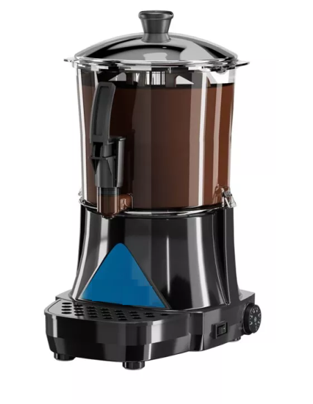 Chocolate maker with 6 litre capacity, black colour and transparent tank Chocolate maker with 6 litre capacity, black colour and transparent tank