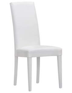 Silla - Madera pintada - Cubierta de cuero - cm 44 x 38 x...