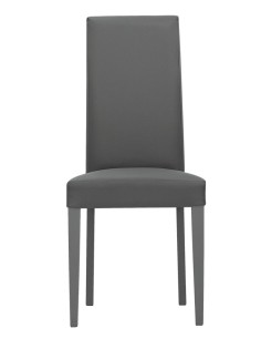 Sedia - Legno verniciato - Rivestimento in ecopelle - cm... 2