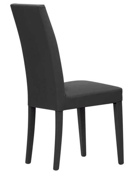 Chair - Painted wood - Eco-leather cover - cm 44 x 38 x 100 h