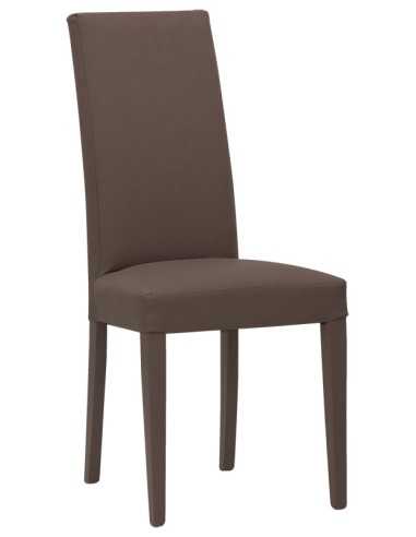 Chair - Painted wood - Eco-leather cover - cm...