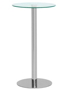 Table - Chrome stainless steel - Tempered glass top - cm... 2