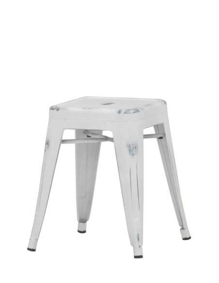 Taburetes - Metal pintado antiguo - cm 30 x 30 x 46 h