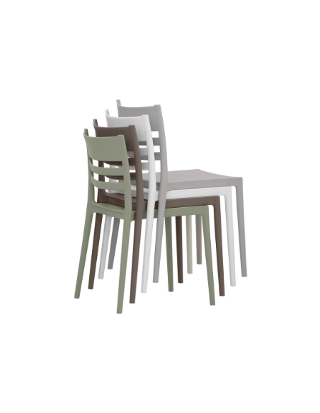 Silla - Polipropileno con fibra de vidrio - cm 41 x 41 x 79 h