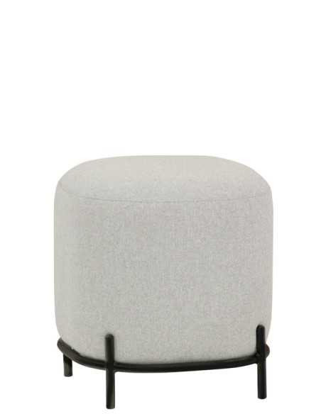 Pouf - Painted metal - Fabric coating - cm 42 x 42 x 45 h