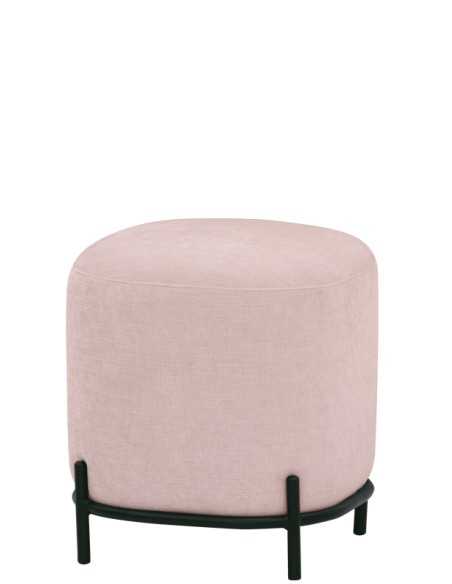 Pouf - Painted metal - Fabric coating - cm 42 x 42 x 45 h