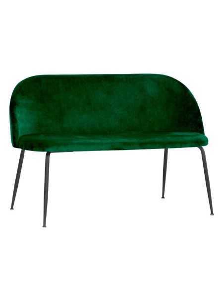 Banco - Metal pintado - recubrimiento de terciopelo - cm 110 x 43 x 77 h