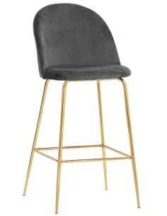 Stool - Brass metal - Padded - Velvet lining - cm 44 x 42... 2