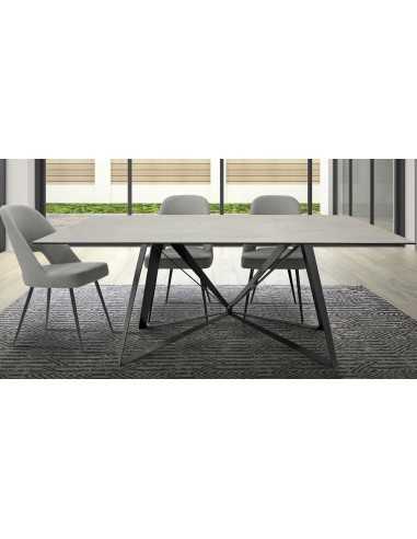 Table - Painted metal - Ceramic top - cm 200 x...