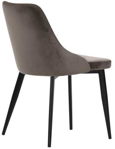 Silla - asiento tapizado y respaldo - cubierta...