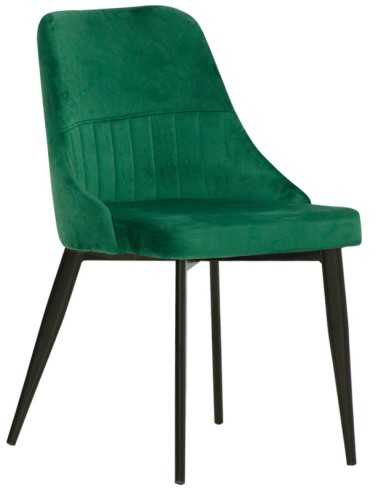 Silla - asiento tapizado y respaldo - cubierta...