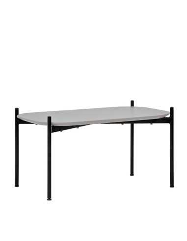Table - Painted metal - Lacquered MDF top - cm...