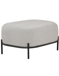 Pouf - Painted metal - Fabric coating - cm 63 x 47 x 37 h