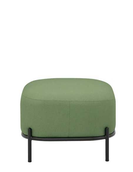 Pouf - Painted metal - Fabric coating - cm 63 x 47 x 37 h