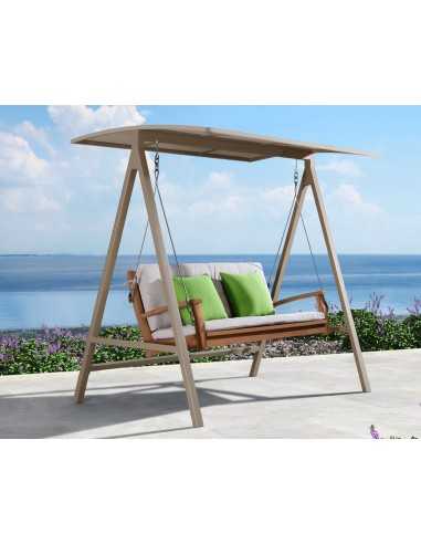 Pendant - Teak shell - Fabric cushions - cm 200...