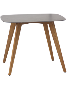 Tavolo - Struttura in teak - Piano in ceramica - cm 89 x... 2