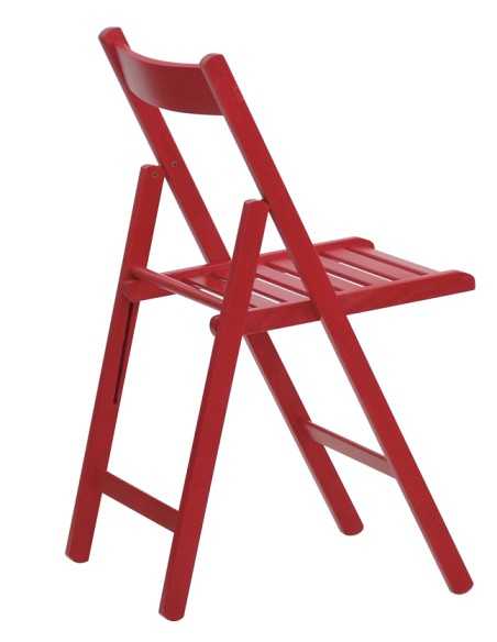 Sedia - Struttura pieghevole in legno di faggio - cm 37.5 x 35 x 76 h