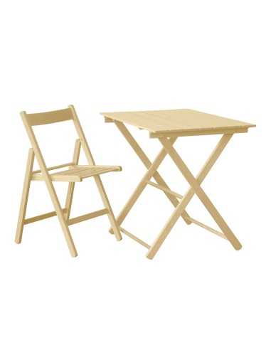 Chair - Foldable beech wood frame - cm 37.5 x...