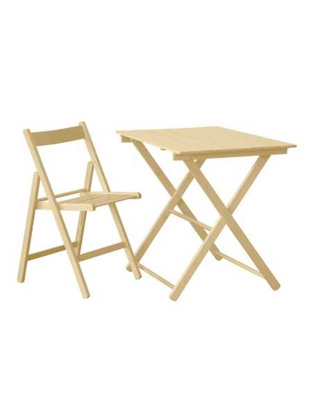 Chair - Foldable beech wood frame - cm 37.5 x 35 x 76 h
