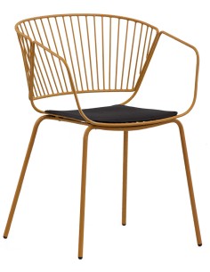 Silla - Metal pintado - Cojín de poliéster - cm 43 x 40 x...