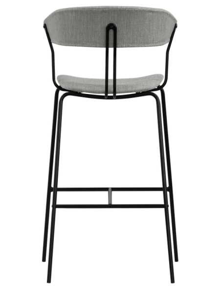 Sgabello - Metallo verniciato - Tessuto - cm 41 x 43 x 111 h