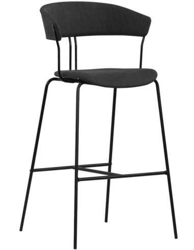 Stool - Painted metal - Fabric - cm 41 x 43 x...