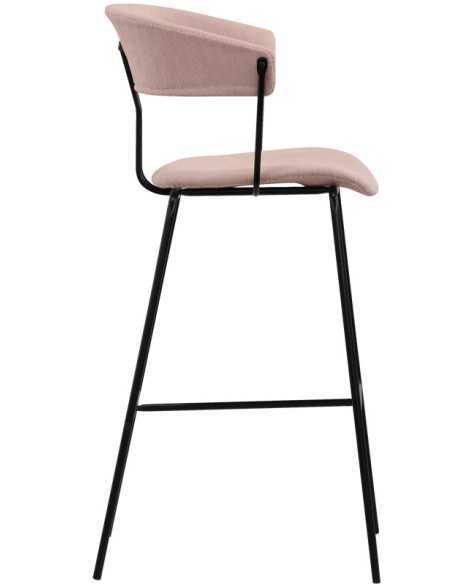 Stool - Painted metal - Fabric - cm 41 x 43 x 111 h