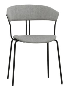 Sedia - Metallo verniciato - Tessuto - cm 41 x 43 x 77 h