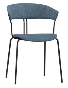 Sedia - Metallo verniciato - Tessuto - cm 41 x 43 x 77 h 2