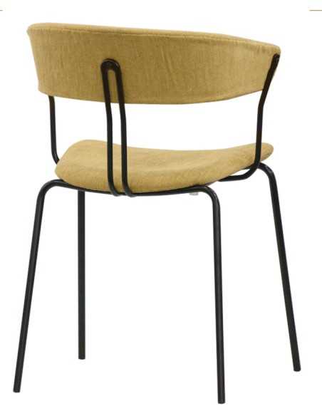 Chair - Painted metal - Fabric - cm 41 x 43 x 77 h