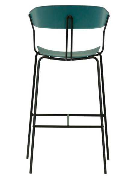 Sgabello - Metallo verniciato - Polipropilene - cm 41 x 43 x 111 h