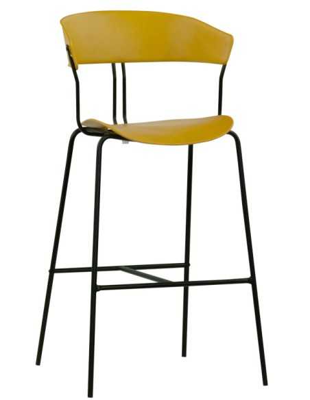 Taburetes - Metal pintado - Polipropileno - cm 41 x 43 x 111 h