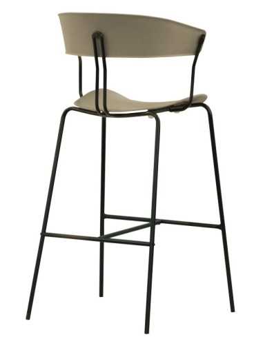 Taburetes - Metal pintado - Polipropileno - cm...