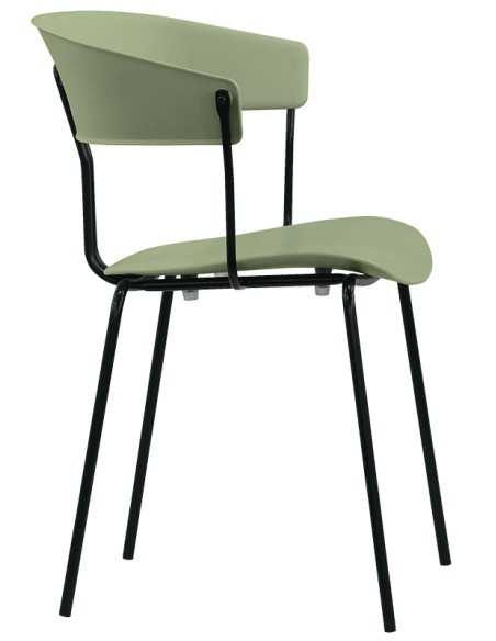 Chair - Painted metal - Polypropylene - cm 41 x 43 x 77 h